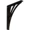 Ekena Millwork Nevio Wrought Iron Bracket, (Single center brace), Antiqued Brass 1 1/2"W x 10"D x 12"H BKTM01X10X12SNEABS - alternate 1